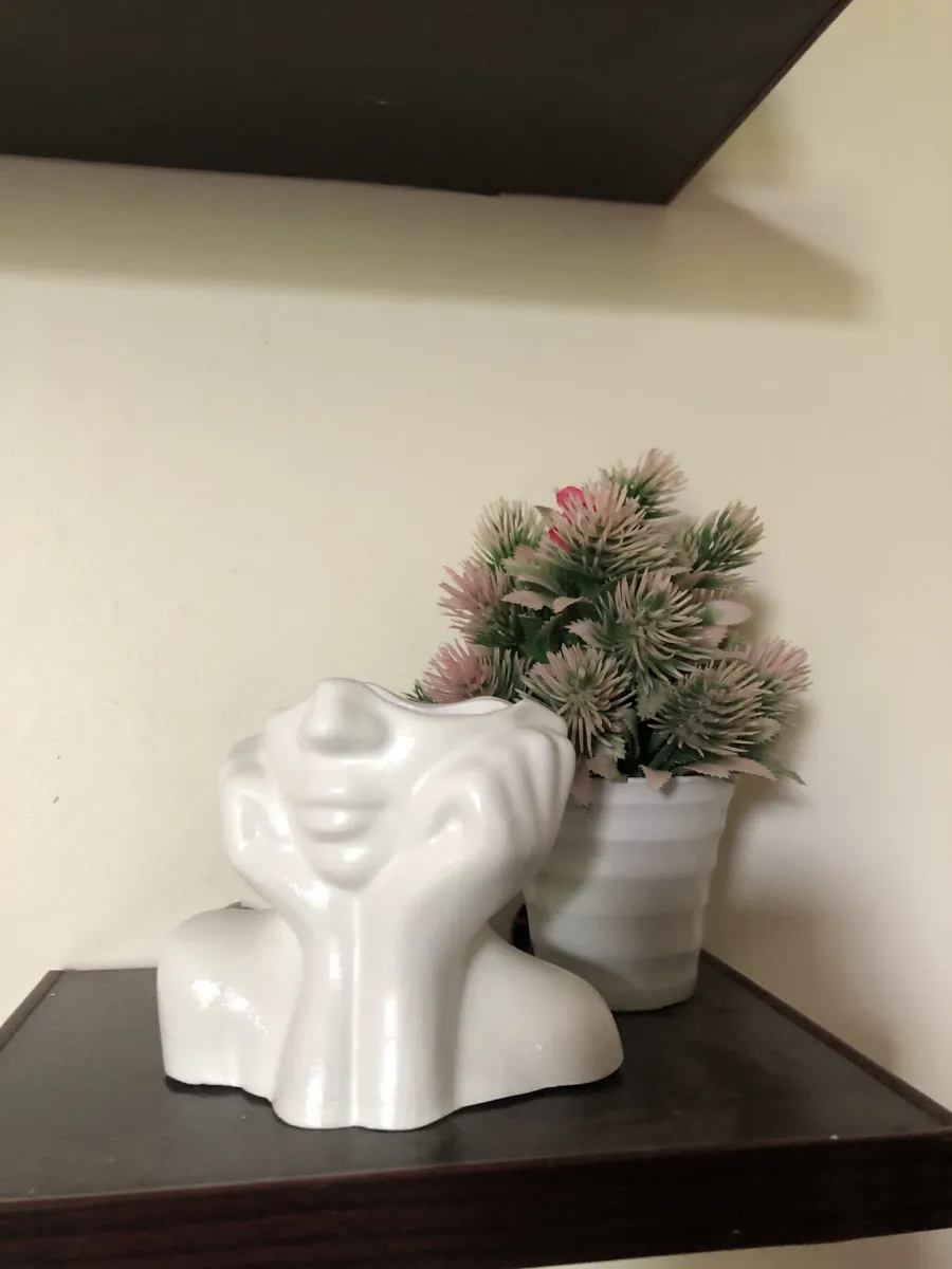 Set of Lady Head and Thinker Statue | 2 Items - Image 7