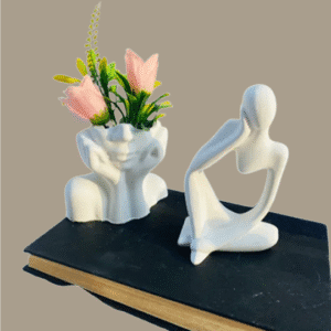 Set of Lady Head and Thinker Statue | 2 Items