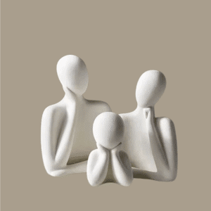 Set of Triplet Family Statues | 3 Items
