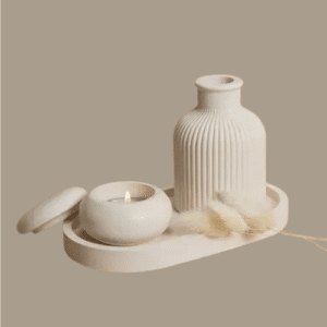 Set of Mini-Pot, Tray & Vase | 3 Items