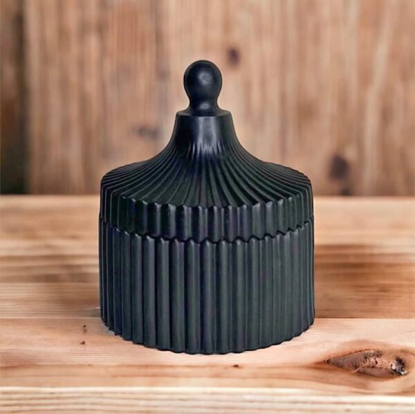 Set of BLACK Trinket-Box, Vase & Tray | 3 Items - Image 6